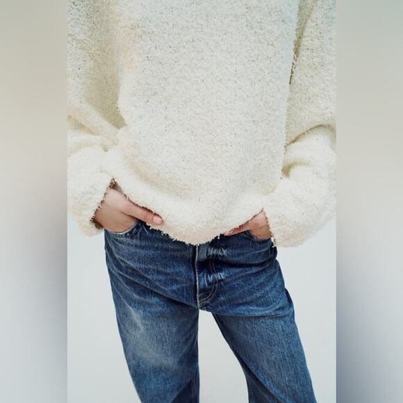 Zara Terry Knit Sweater Size Small - Picture 8 of 15